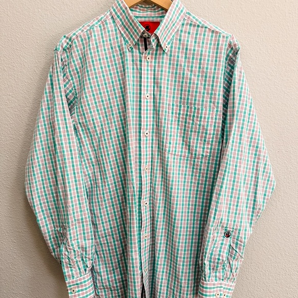 Southern Proper Other - Southern Proper Green and White Checkered Shirt